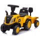 Vaikiškas traktorius su priekaba "CAT" caterpillar 
