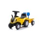 Vaikiškas traktorius su priekaba ir priedais New Holland , geltonas