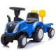 Vaikiškas traktorius su priekaba ir priedais New Holland , mėlynas