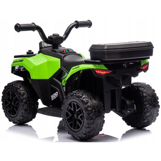 Žalias akumuliatorinis keturratis GTS1155