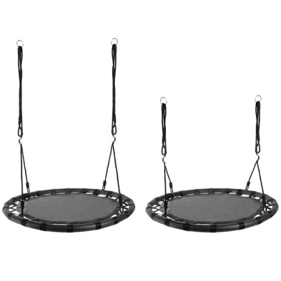 Pakabinamos sūpynės gandro lizdas 100cm / 150kg Black