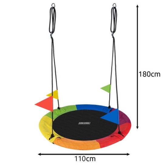 Pakabinamos sūpynės gandro lizdas 110cm / 150kg 