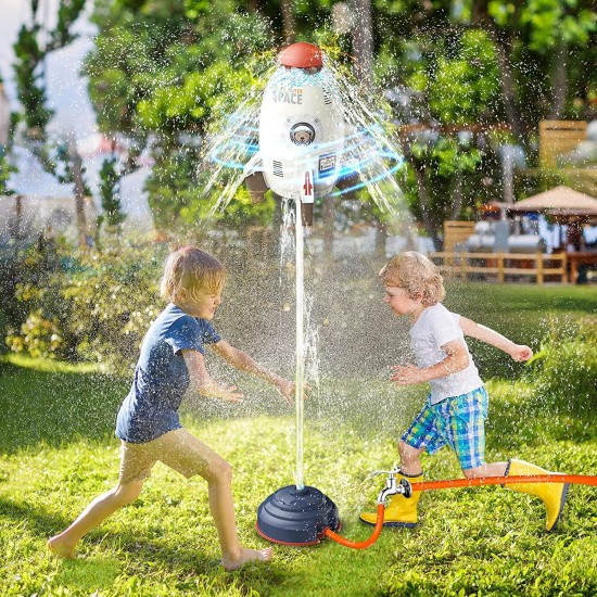 Raketa – vaikiškas purkštuvas su vandens funkcija