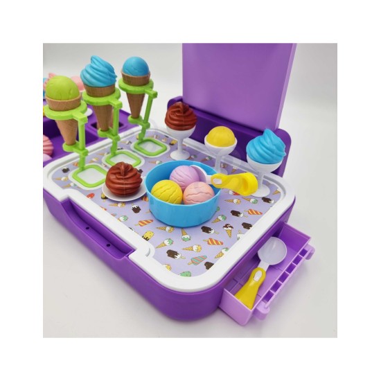 WOOPIE 3 in 1 ledainė, parduotuvėlė ir virtuvėlė lagamine – 62 el.