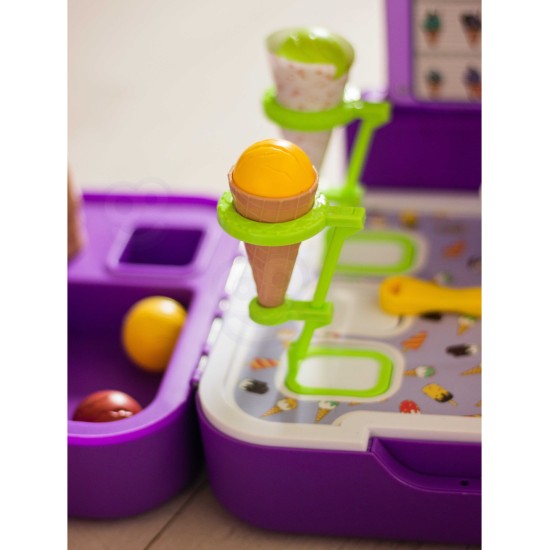 WOOPIE 3 in 1 ledainė, parduotuvėlė ir virtuvėlė lagamine – 62 el.