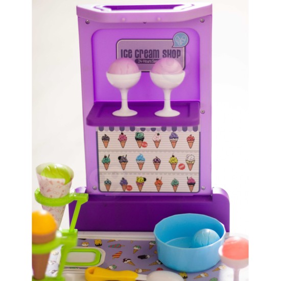 WOOPIE 3 in 1 ledainė, parduotuvėlė ir virtuvėlė lagamine – 62 el.