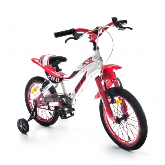 Dviratis MOTO 16 (BALTA/RAUDONA)
