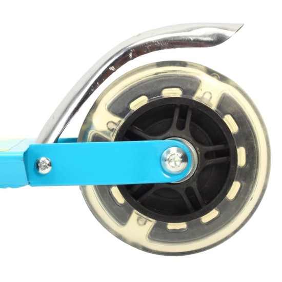 Paspirtukas scooter mėlynas su led ratais