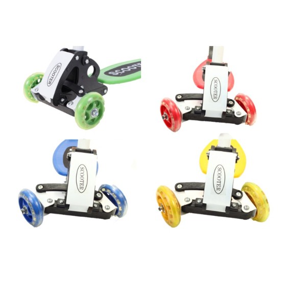 Triratis paspirtukas scooter 69cm. geltonas
