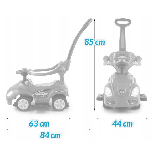  Mašinėlė - stumdukas MEGA CAR 3w1