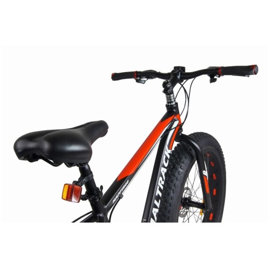 Dviratis MalTrack FATBIKE 26" SHIMANO (plieninis, juoda)