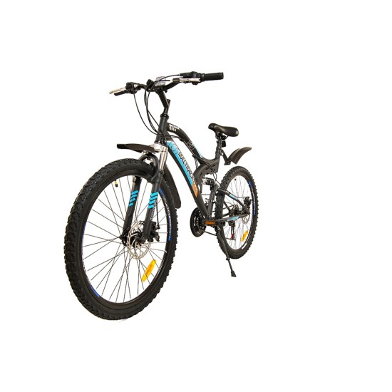 Dviratis MTB MalTrack TARGET 26" SHIMANO (plieninis, mėlyna)