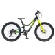 Dviratis 4KIDS Thunder 24" dydis 13,5" (34cm) (aliuminis, juoda / mėlyna / neoninė geltona)