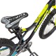Dviratis 4KIDS Thunder 24" dydis 13,5" (34cm) (aliuminis, juoda / mėlyna / neoninė geltona)