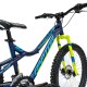 Dviratis 4KIDS Raptor 24" dydis 13,5" (34cm) (aliuminis, mėlyna/žalia)
