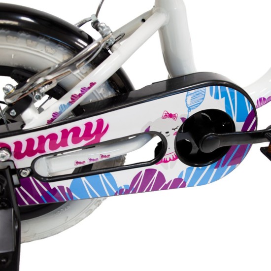 Dviratis FUNZY BUNNY 12 (BALTA/ROŽINĖ) 