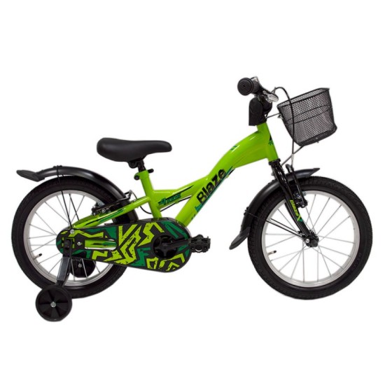 Dviratis 4KIDS Blaze 16" (juoda/žalia)