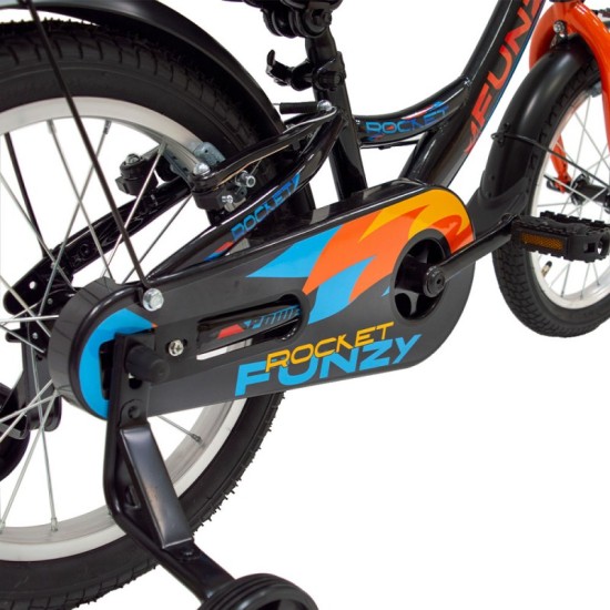 Dviratis FUNZY Rocket 16" (juoda/oranžinė)