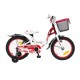 Dviratis 4KIDS Betty 16" (plieninis, balta/raudona)