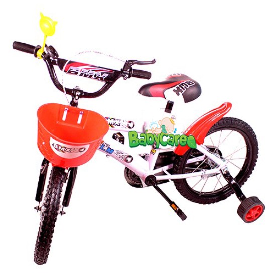 Dviratis Cola BMX 16" (juoda/raudona) 