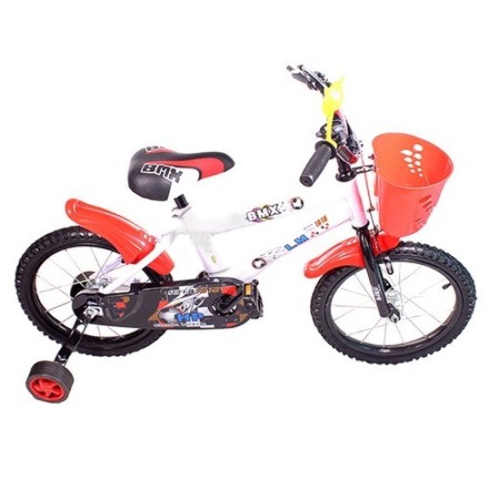Dviratis Cola BMX 16" (juoda/raudona) 
