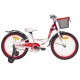 Dviratis 4KIDS Betty 20" (plieninis, balta/raudona)