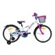 Dviratis 4KIDS Cosmo 20" (aliuminis, balta/rožinė)