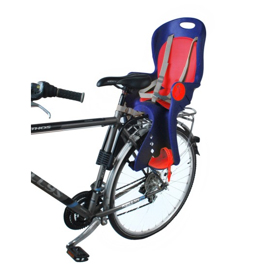 Dviračio kėdutė ant dviračio galo max 22kg Mėlyna/raudona
