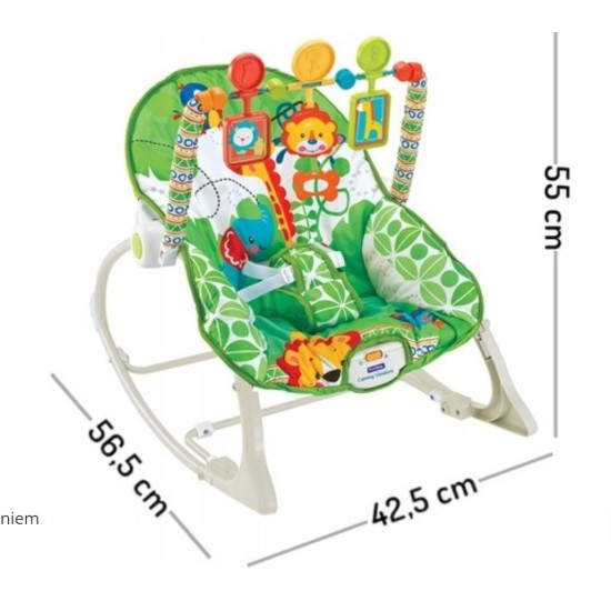 Gultukas -Vibro Kėdutė ECOTOYS 3*1 Green