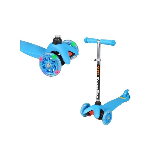 Triratis paspirtukas scooter mėlynas 