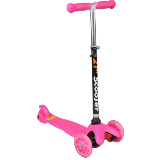 Triratis paspirtukas scooter rožinis 