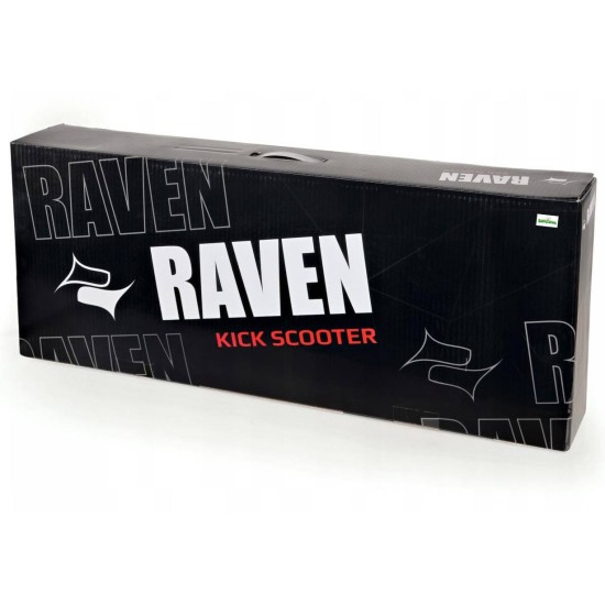 Aliuminis paspirtukas RAVEN ANABEL su dideliais 20 cm. ratais Handbrake