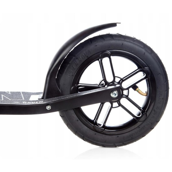 Aliuminis paspirtukas RAVEN Snug AIR WHEEL 20 cm. su pripučiamais ratais