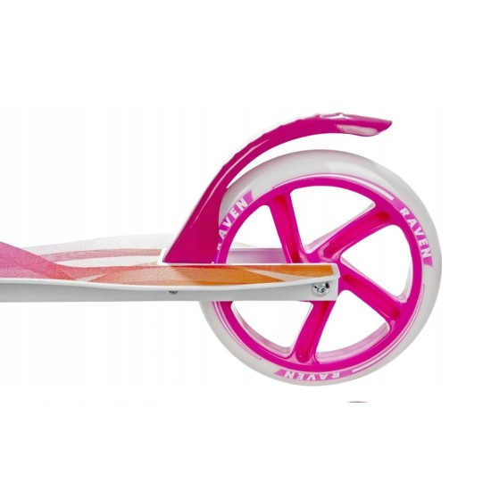 Aliuminis paspirtukas RAVEN ANABEL su dideliais 20 cm. ratais Handbrake