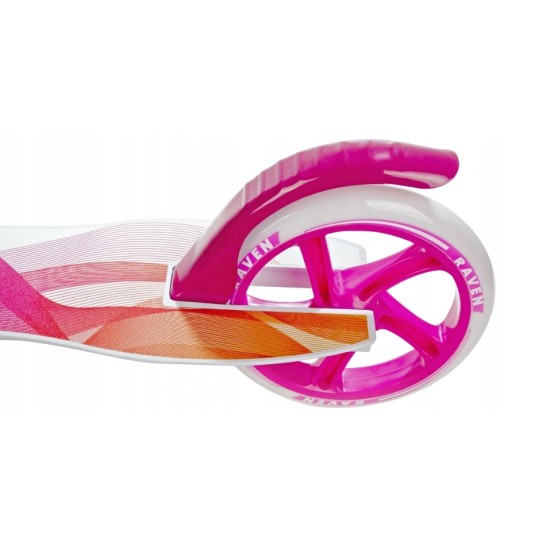 Aliuminis paspirtukas RAVEN ANABEL su dideliais 20 cm. ratais Handbrake