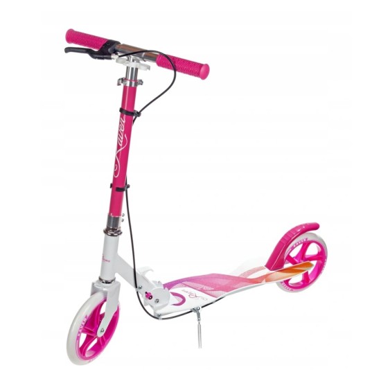 Aliuminis paspirtukas RAVEN ANABEL su dideliais 20 cm. ratais Handbrake