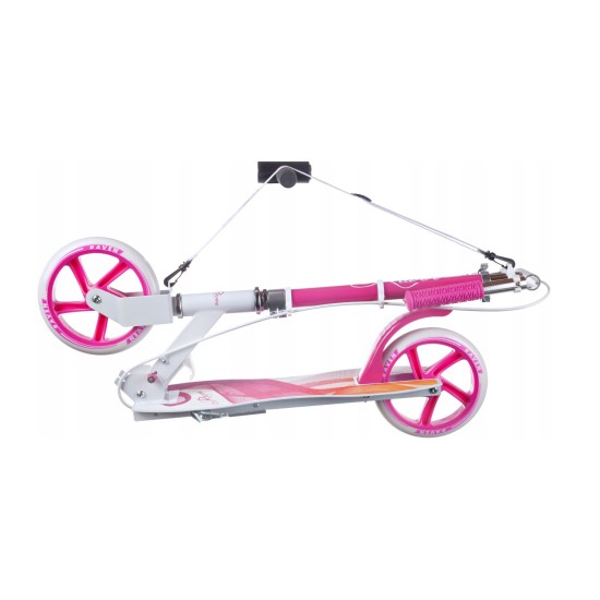 Aliuminis paspirtukas RAVEN ANABEL su dideliais 20 cm. ratais Handbrake