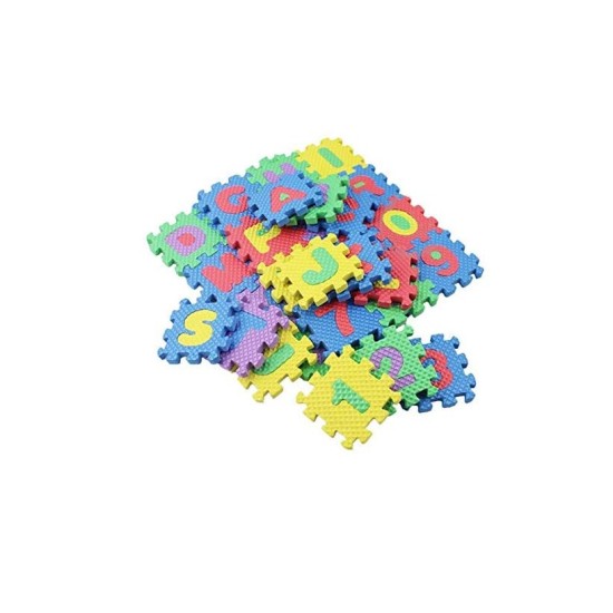 Minkštas EVA Edukacinis Kilimėlis - Dėlionė (puzzle) 36 dalys  5.5 cmX5.5cm.