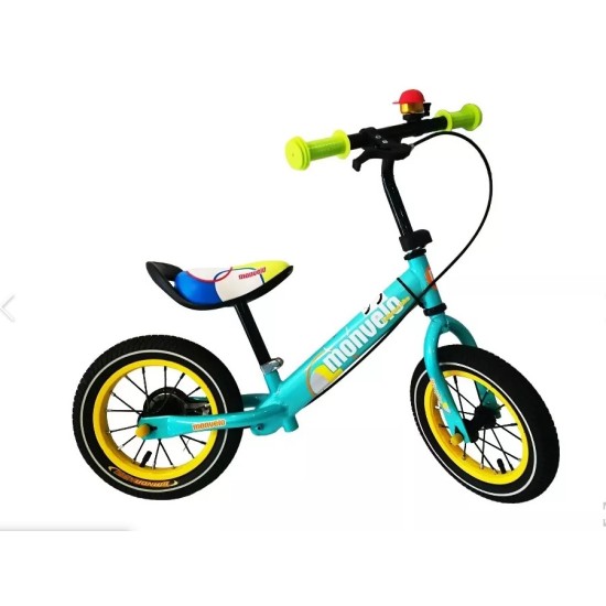 Balansinis dviratukas Monvelo su stabdžiais ir pripučiamais ratais Red