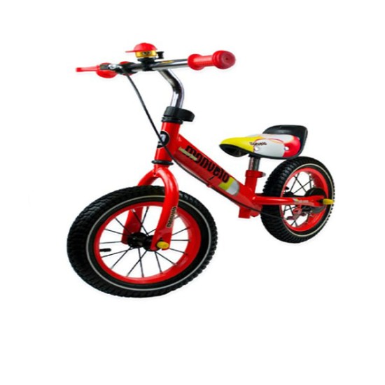 Balansinis dviratukas Monvelo su stabdžiais ir pripučiamais ratais Red