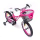 Dviratis 4KIDS Camo girl 16" (rožinis)