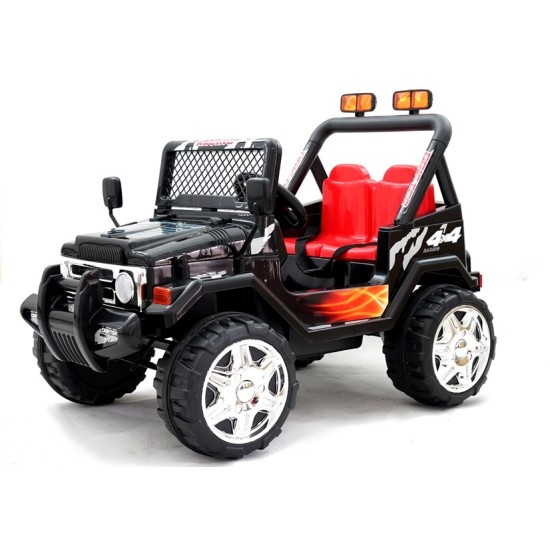 Elektromobilis vaikams Jeep Raptor juodas