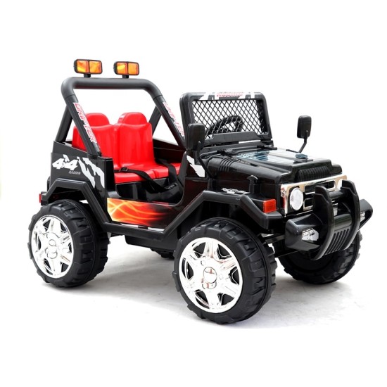 Elektromobilis vaikams Jeep Raptor juodas