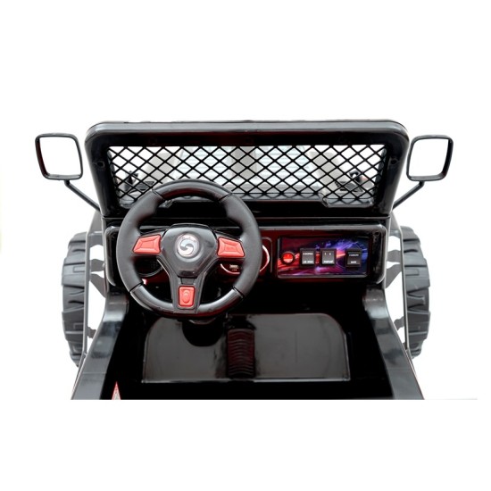 Elektromobilis vaikams Jeep Raptor juodas