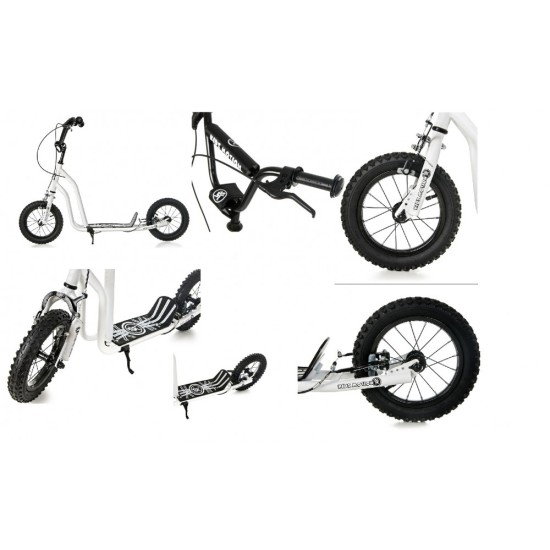 Paspirtukas KIDZ MOTION juodas Viva 12