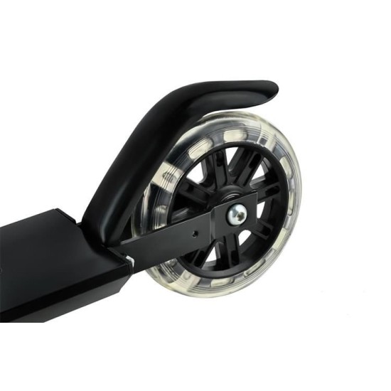 Paspirtukas scooter juodas su led ratais
