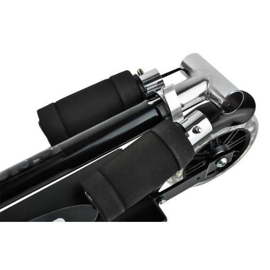 Paspirtukas scooter juodas su led ratais