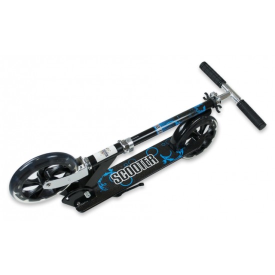 Paspirtukas SCOOTER su dideliais 20.5 cm. ratais BLACK