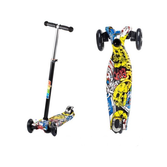 Triratis paspirtukas scooter Graffiti MicMax