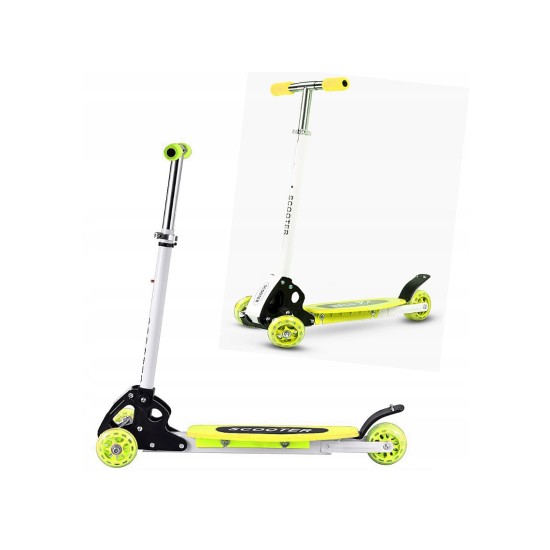Triratis paspirtukas scooter 69cm. geltonas